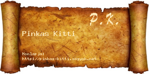 Pinkas Kitti névjegykártya